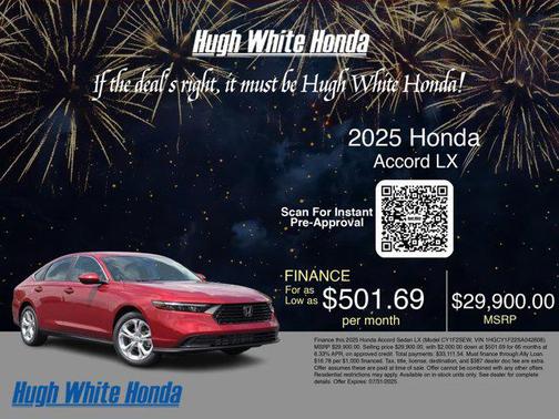 2025 Honda Accord LX 1.5T