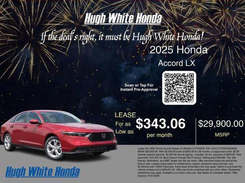2025 Honda Accord LX 1.5T