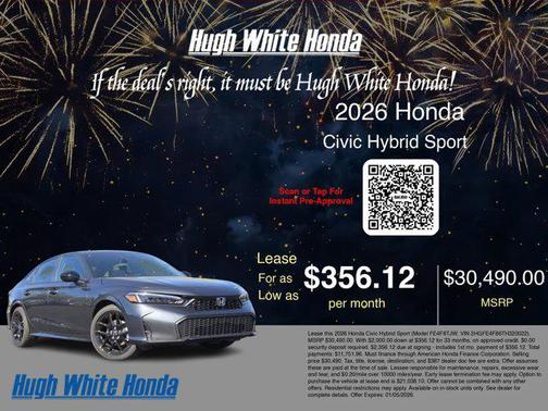 2026 Honda Civic Hybrid Sport