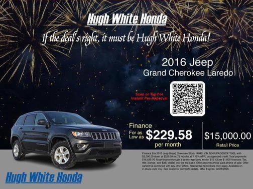 2016 Jeep Grand Cherokee Laredo