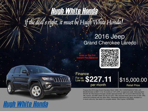 2016 Jeep Grand Cherokee Laredo