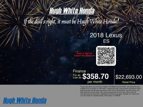 2018 Lexus ES 350 Base