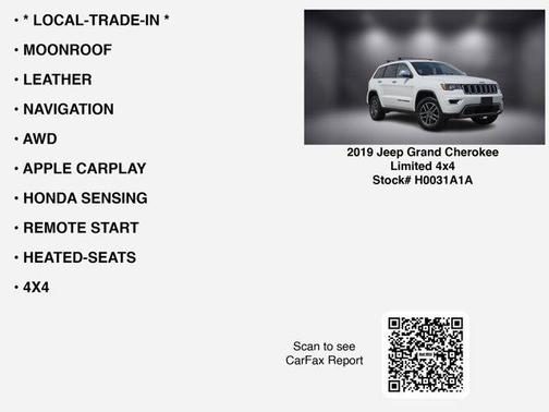 2019 Jeep Grand Cherokee Limited X
