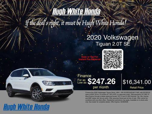 2020 Volkswagen Tiguan 2.0T SE 4MOTION