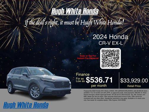 sparkle silver metallic 2024 Honda CR-V EX-L AWD