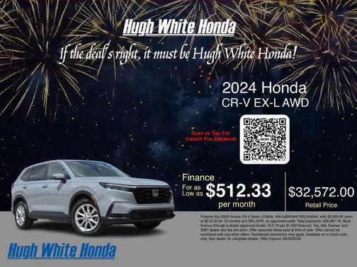 sparkle silver metallic 2024 Honda CR-V EX-L AWD