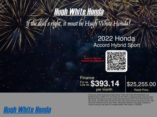 2022 Honda Accord Hybrid Base