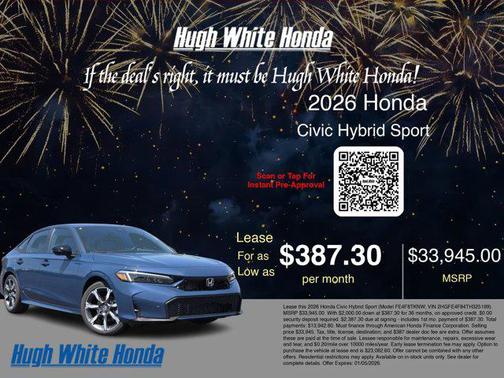 2026 Honda Civic Hybrid Sport Touring