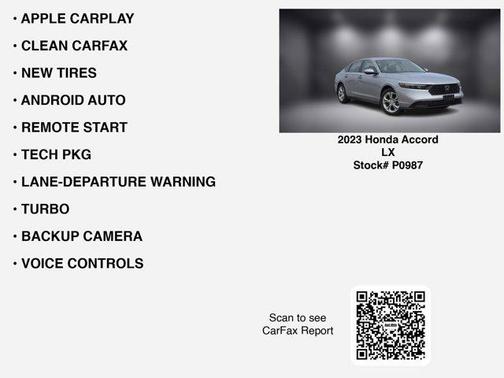 2023 Honda Accord LX 1.5T