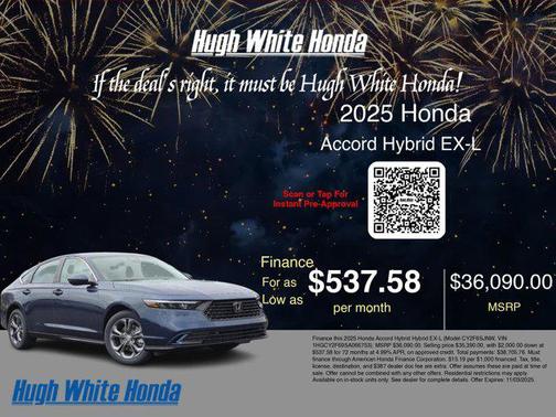 2025 Honda Accord Hybrid EX-L