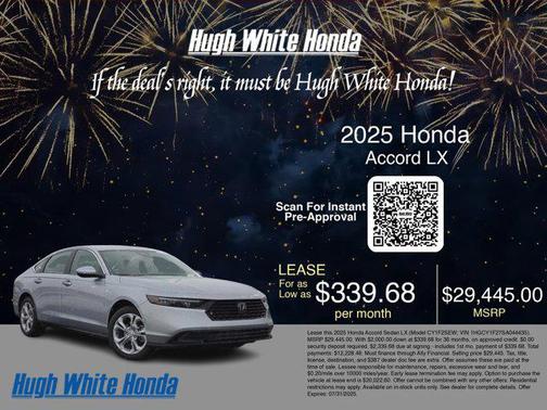 2025 Honda Accord LX 1.5T