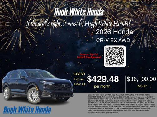 Nh-731p/Crystal Bl 2026 Honda CR-V EX AWD