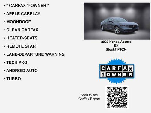 2023 Honda Accord EX 1.5T