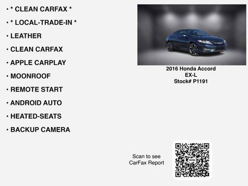 2016 Honda Accord EX-L