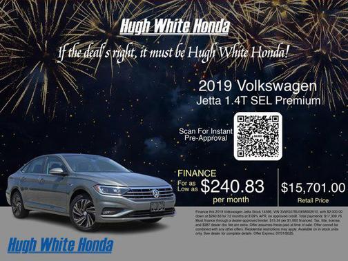 2019 Volkswagen Jetta 1.4T SEL Premium