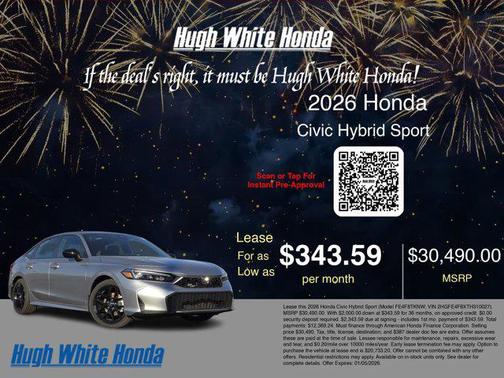 2026 Honda Civic Hybrid Sport Touring