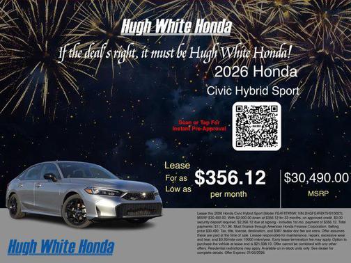 2026 Honda Civic Hybrid Sport Touring