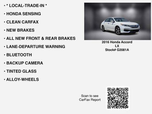 2016 Honda Accord LX