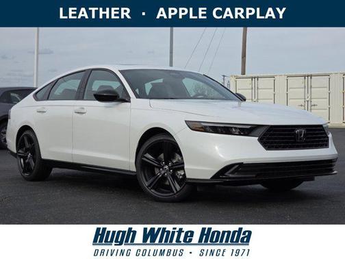Platinum White Pearl 2026 Honda Accord Hybrid Sport-L