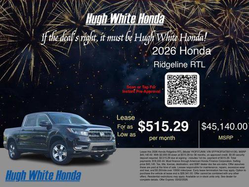 2026 Honda Ridgeline RTL