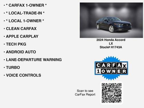 2024 Honda Accord LX 1.5T