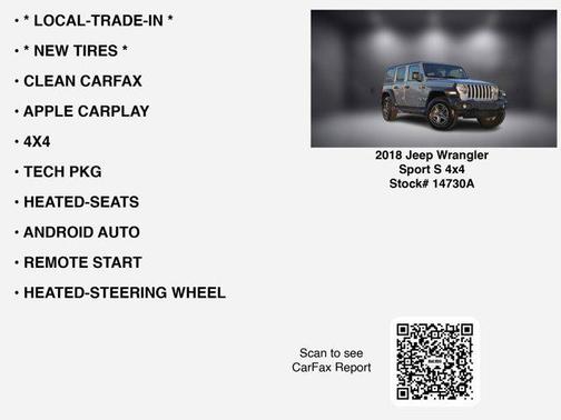 2018 Jeep Wrangler Unlimited Sport