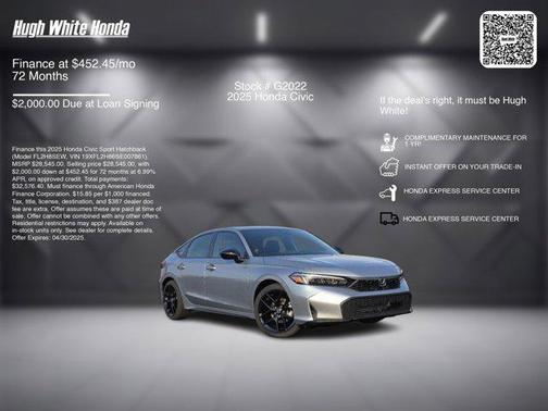 2025 Honda Civic Sport