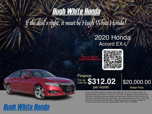 2020 Honda Accord EX-L 1.5T