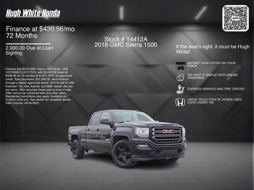 2018 GMC Sierra 1500 SLE