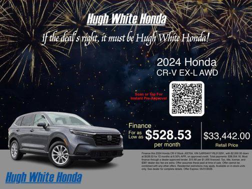 sparkle silver metallic 2024 Honda CR-V EX-L AWD