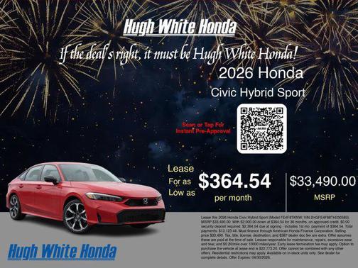 2026 Honda Civic Hybrid Sport Touring