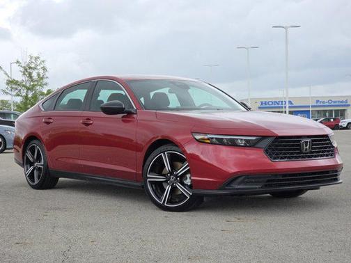 Radiant Red Metallic 2023 Honda Accord Hybrid Sport