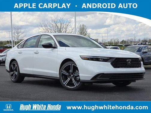 Platinum White Pearl 2026 Honda Accord Hybrid Sport