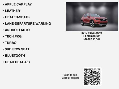 2019 Volvo XC40 T4 Momentum