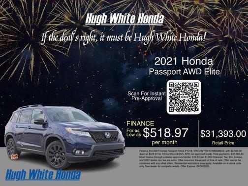 2021 Honda Passport AWD Elite