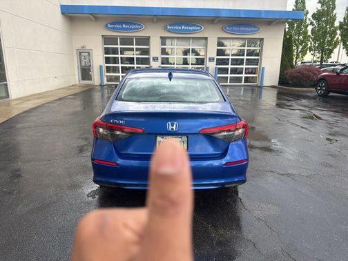Blue Metallic 2024 Honda Civic LX