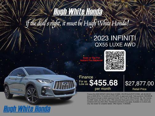 2023 INFINITI QX55 LUXE