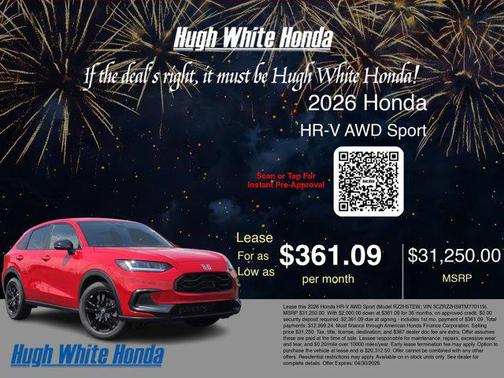 2026 Honda HR-V AWD Sport