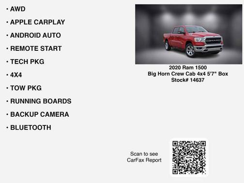 2020 RAM 1500 Big Horn/Lone Star