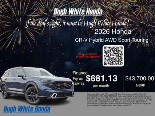 2026 Honda CR-V Hybrid Sport Touring AWD