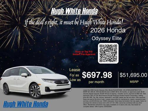 2026 Honda Odyssey Elite