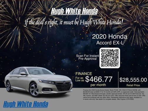 2020 Honda Accord EX-L 1.5T