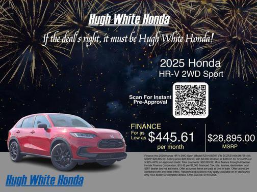 2025 Honda HR-V 2WD Sport