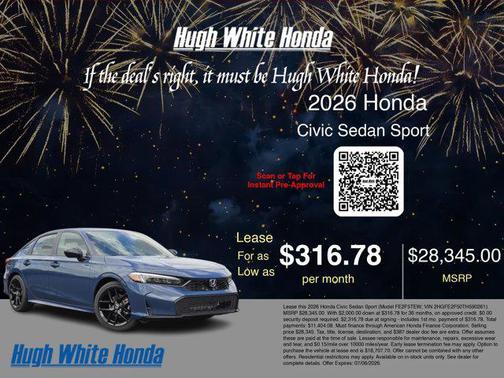 Blue Lagoon Pearl 2026 Honda Civic Sport