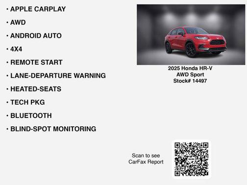 2025 Honda HR-V AWD Sport