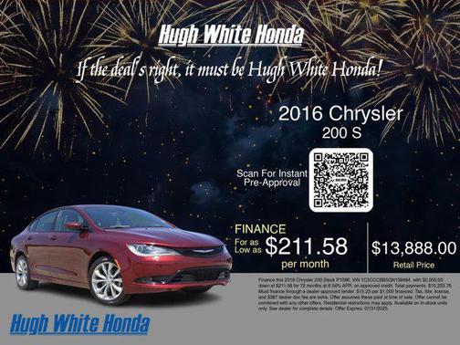 2016 Chrysler 200 S