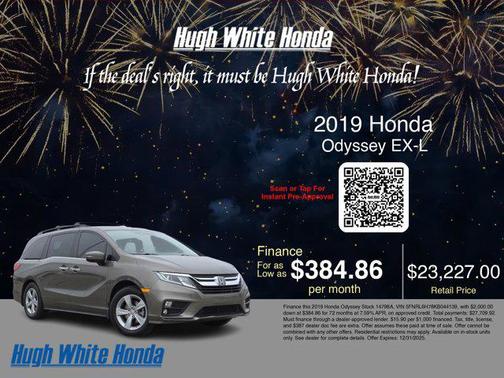 2019 Honda Odyssey EX-L w/Navigation/RES