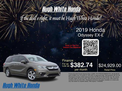 2019 Honda Odyssey EX-L w/Navigation/RES