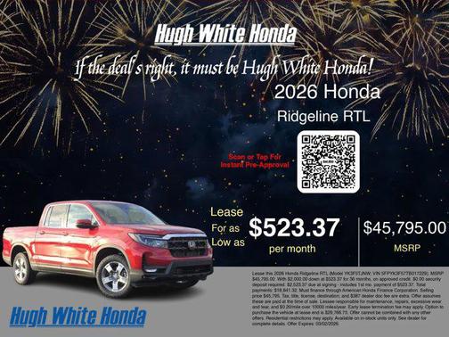 2026 Honda Ridgeline RTL