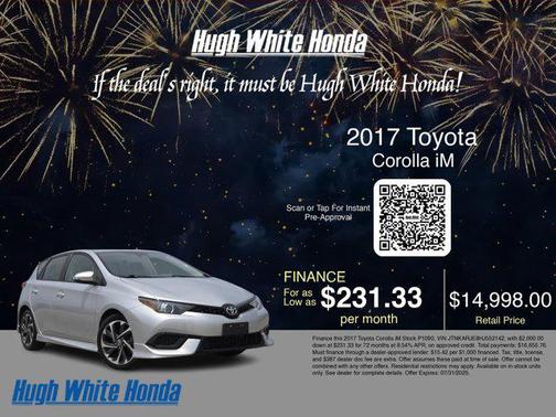 2017 Toyota Corolla iM Base